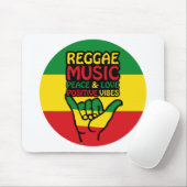 Reggae Shaka Hand mit positiven Zitaten Mousepad (Mit Mouse)