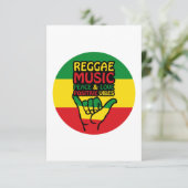 Reggae Shaka Hand with positive quotes Karte (Stehend Vorderseite)