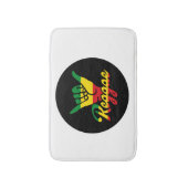 Reggae Shaka Hands mit Reggaefarben Badematte (Vorderseite Vertikal)