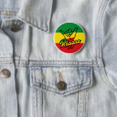 Reggae Shaka Hands mit Reggaefarben Button (Beispiel)