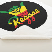 Reggae Shaka Hands mit Reggaefarben Sherpadecke (3/4)