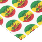 Reggae Shaka Hands mit Reggaefarben Tischdecke (Schrägansicht)