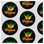 Reggae Shaka Hands with reggae colors Stoff (Nahaufnahme)