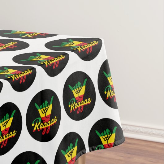 Reggae Shaka Hands with reggae colors Tischdecke (Beispiel)