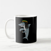 Reggae Shark Funny Dreadlock Rasta Kaffeetasse (Links)