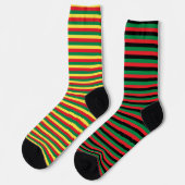 Reggae Socken Reggae Rasta Roots (Linkes Detail)
