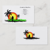 Reggae Sonnenuntergang Visitenkarte (Vorne/Hinten)