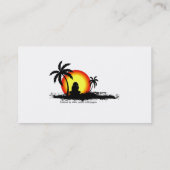 Reggae Sonnenuntergang Visitenkarte (Rückseite)