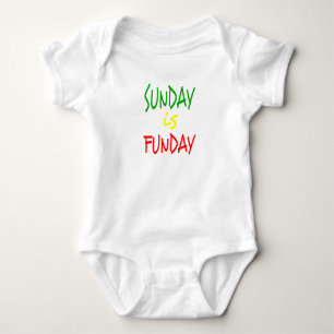 Reggae Sonntag Ist Funday Baby Strampler