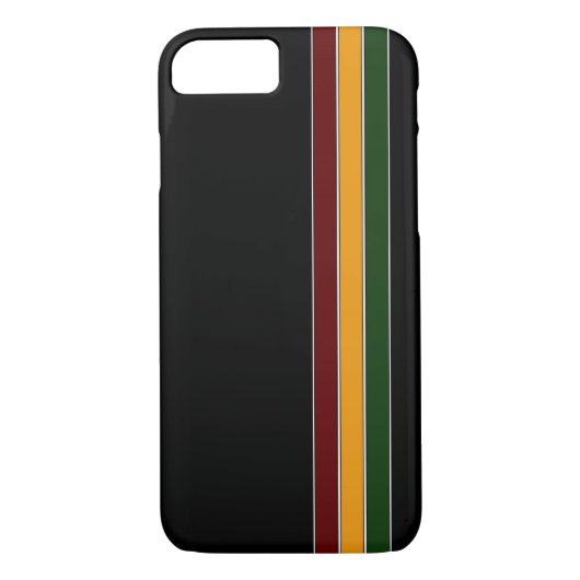 Reggae Stripes iPhone 7 Kasten Case-Mate iPhone Hülle (Rückseite)