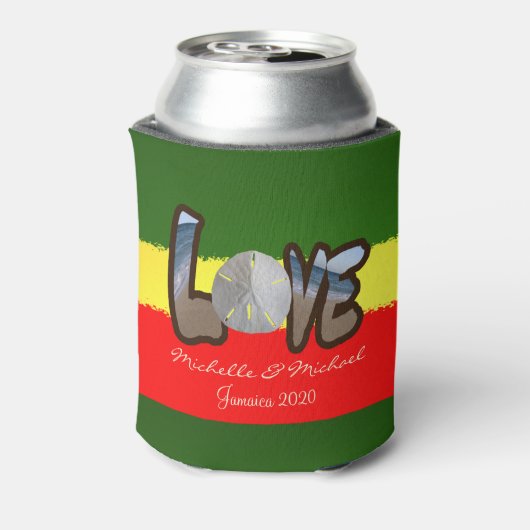 Reggae Style Sand Dollar Liebe Dosenkühler (Kanne Rückseite)