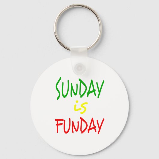 Reggae Sunday Is Funday Schlüsselanhänger (Vorderseite)