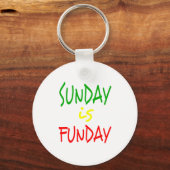 Reggae Sunday Is Funday Schlüsselanhänger (Vorderseite)