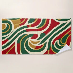 Reggae Tribal Pop Art Strandtuch