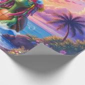 Reggae Turtles – Insel-Vibes für immer.  Geschenkpapier (Ecke)