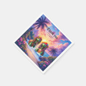 Reggae Turtles – Insel-Vibes für immer. Serviette (Ecke)