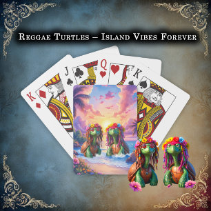 Reggae Turtles – Insel-Vibes für immer. Spielkarten