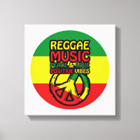 Reggae und Friedenssymbol mit positiven Zitaten
