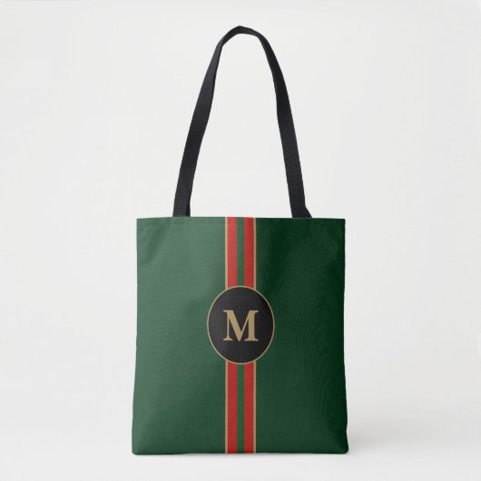 Reggae Vibes Personalisiert Rasta Stripe auf Green Tasche (Vorderseite)