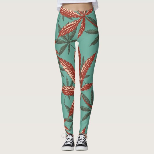 Reggae Vibrations - Power Yoga Leggings (Vorderseite)