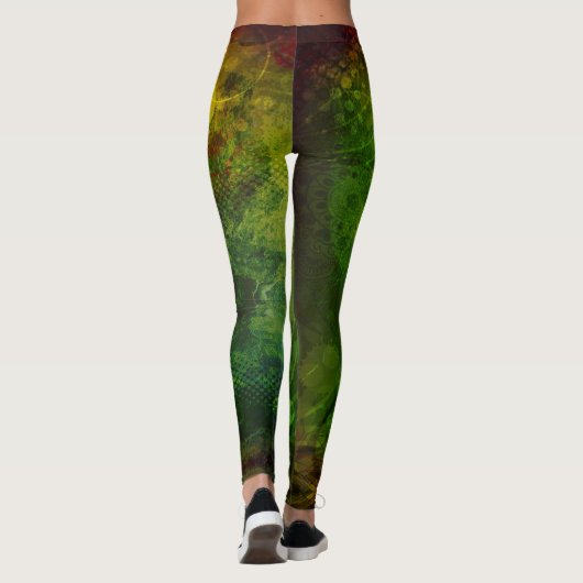 Reggae Vibrations - Power Yoga Leggings (Rückseite)