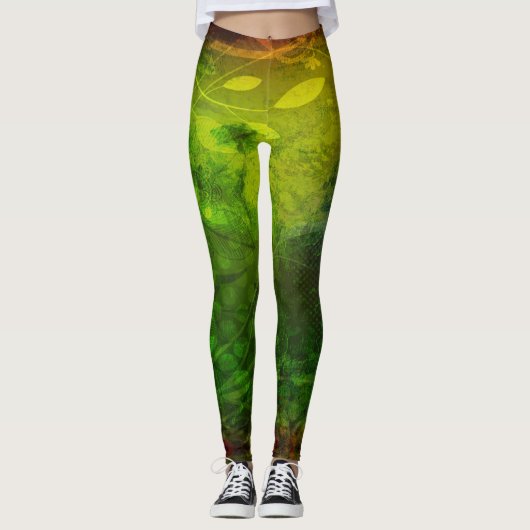 Reggae Vibrations - Power Yoga Leggings (Vorderseite)