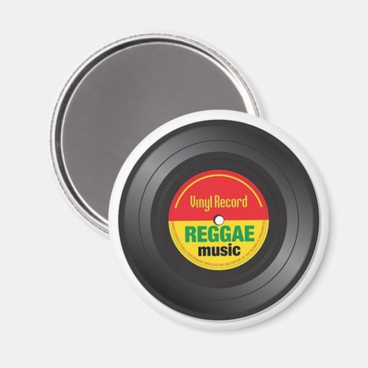 Reggae Vinyl 45 Magnet (Vorderseite/Rückseite)