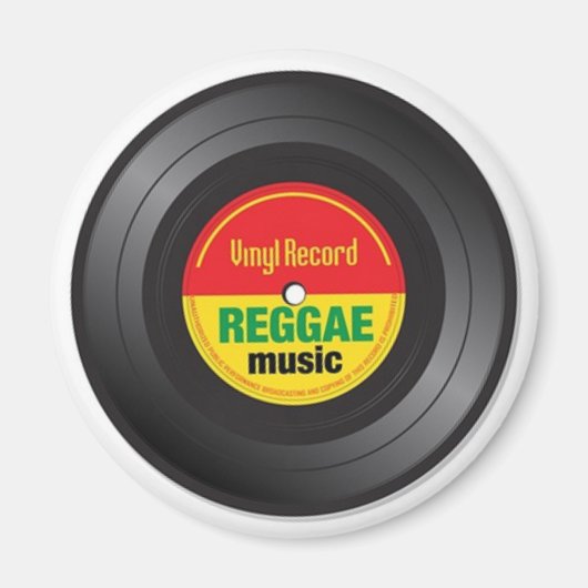 Reggae Vinyl 45 Magnet (Vorne)