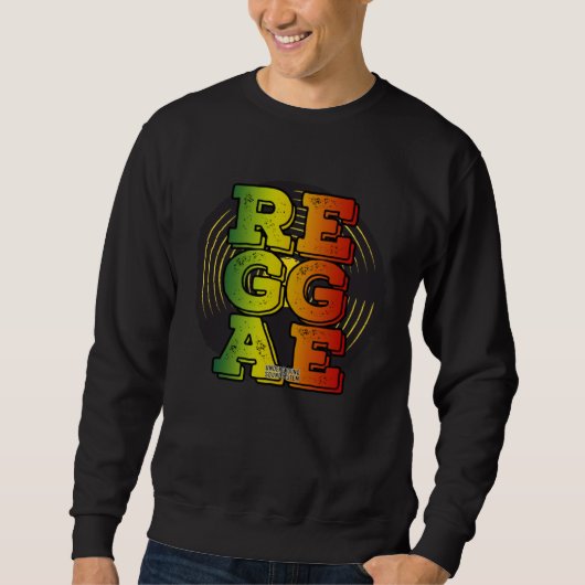 Reggae Vinyl Rasta Sweatshirt (Vorderseite)