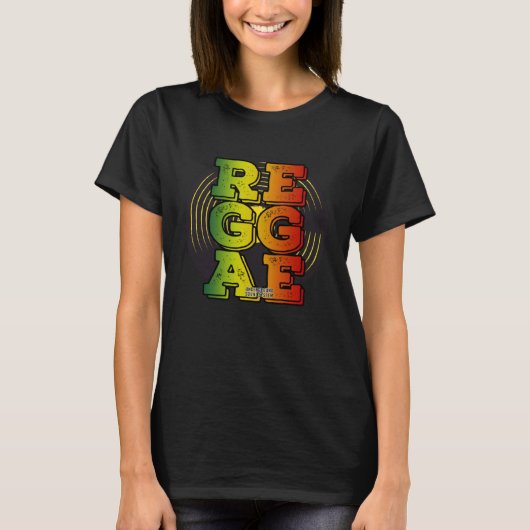 Reggae Vinyl Rasta T-Shirt (Vorderseite)