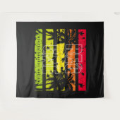 Reggae-Waffe gegen Rassismus Wandteppich (Vorderseite (Horizontal))