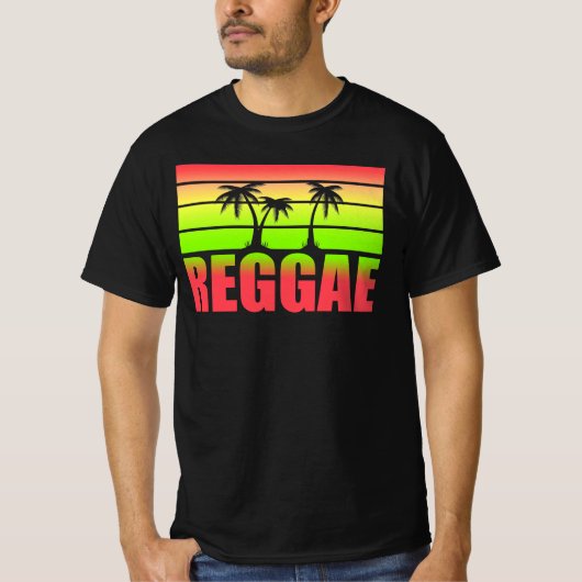Reggae Wah Gwan Yeah Mon Jamaica Rastafari Rasta T-Shirt (Vorderseite)