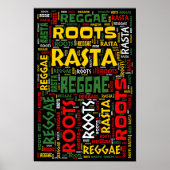 Reggae WordArt Poster (Vorne)
