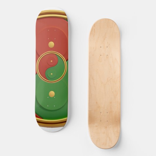 Reggae Yin & Yang Skateboard (Vorderseite)