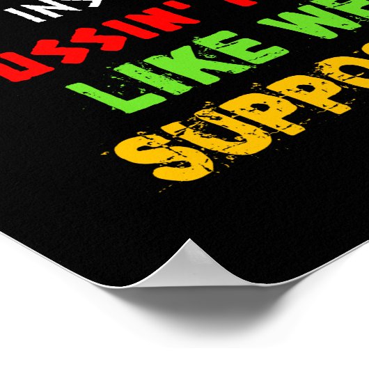 Reggae-Zitat Poster (Ecke)