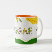 Reggae Zwei-Toner-Tasse Zweifarbige Tasse (VorderseiteRechts)