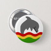 Reggaedelphinknopf Button (Vorne & Hinten)