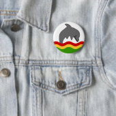 Reggaedelphinknopf Button (Beispiel)