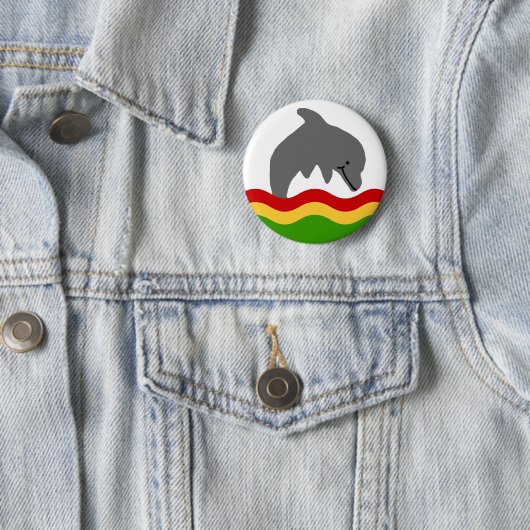 Reggaedelphinknopf Button (Beispiel)