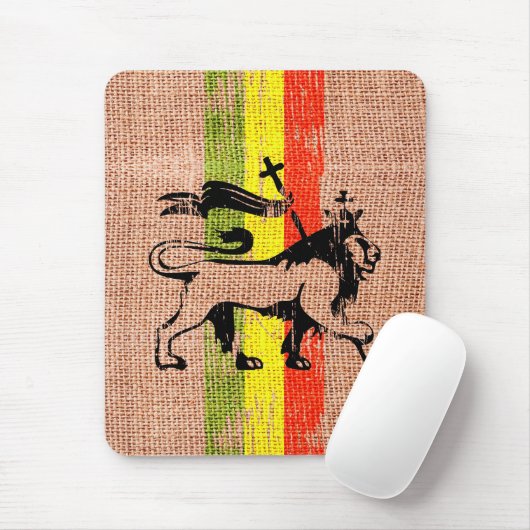 Reggaeköniglöwe Mousepad (Mit Mouse)