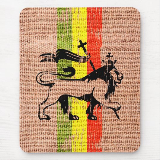 Reggaeköniglöwe Mousepad (Vorne)
