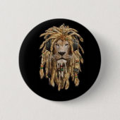 Reggaelöwe Button (Vorderseite)