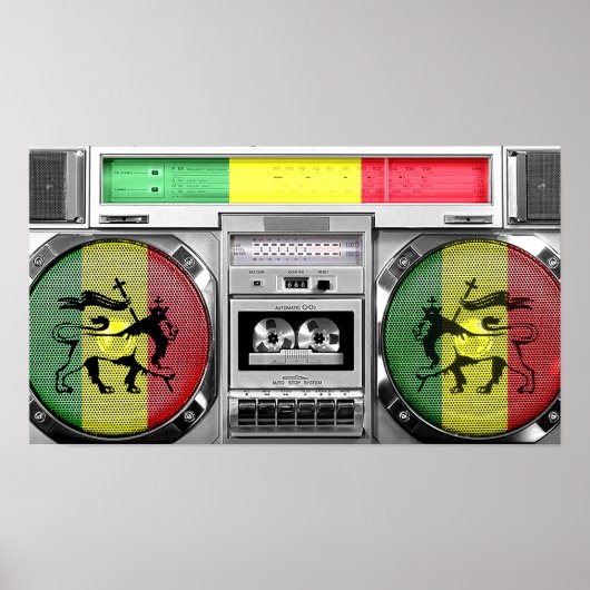Reggaenboombox Poster (Vorne)