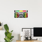 Reggaenboombox Poster (Heimbüro)