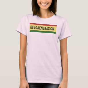 REGGAENERATION; Reggae, Hippie, Rasta T-Shirt