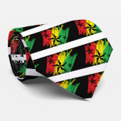 Reggaesterne Krawatte (Gerollt)