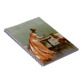 Reggianini Lady Feeding Dog Notebook Notizblock (Rechte Seite)