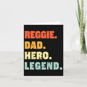 Reggie Papa Held Legende Personalisierter Benutzer Karte