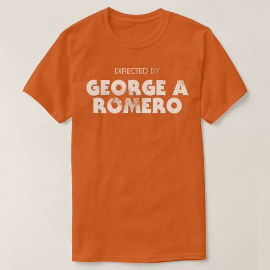 Regie: George A Romero T-Shirt (Design vorne)