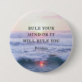 "Regieren Sie Ihren Geist oder es wird Sie regiere Button (Vorderseite)